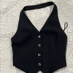 Aritzia Black Bustier Sleeveless Top